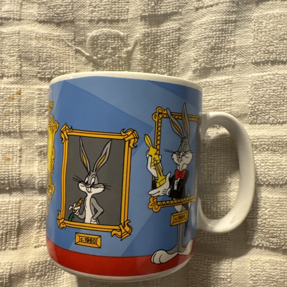 VTG Bugs Bunny Through The Years 50th Anniversary 1940-1990 Coffee Mug Applause